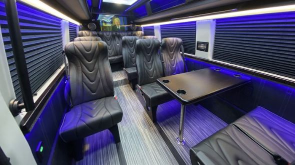 augusta 18 passenger sprinter van interior