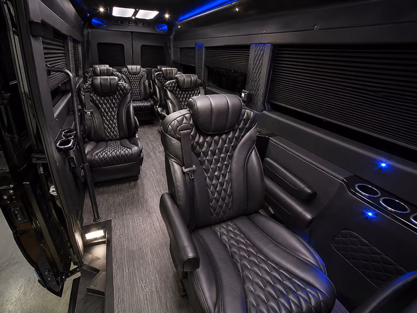 augusta 15 passenger sprinter van interior