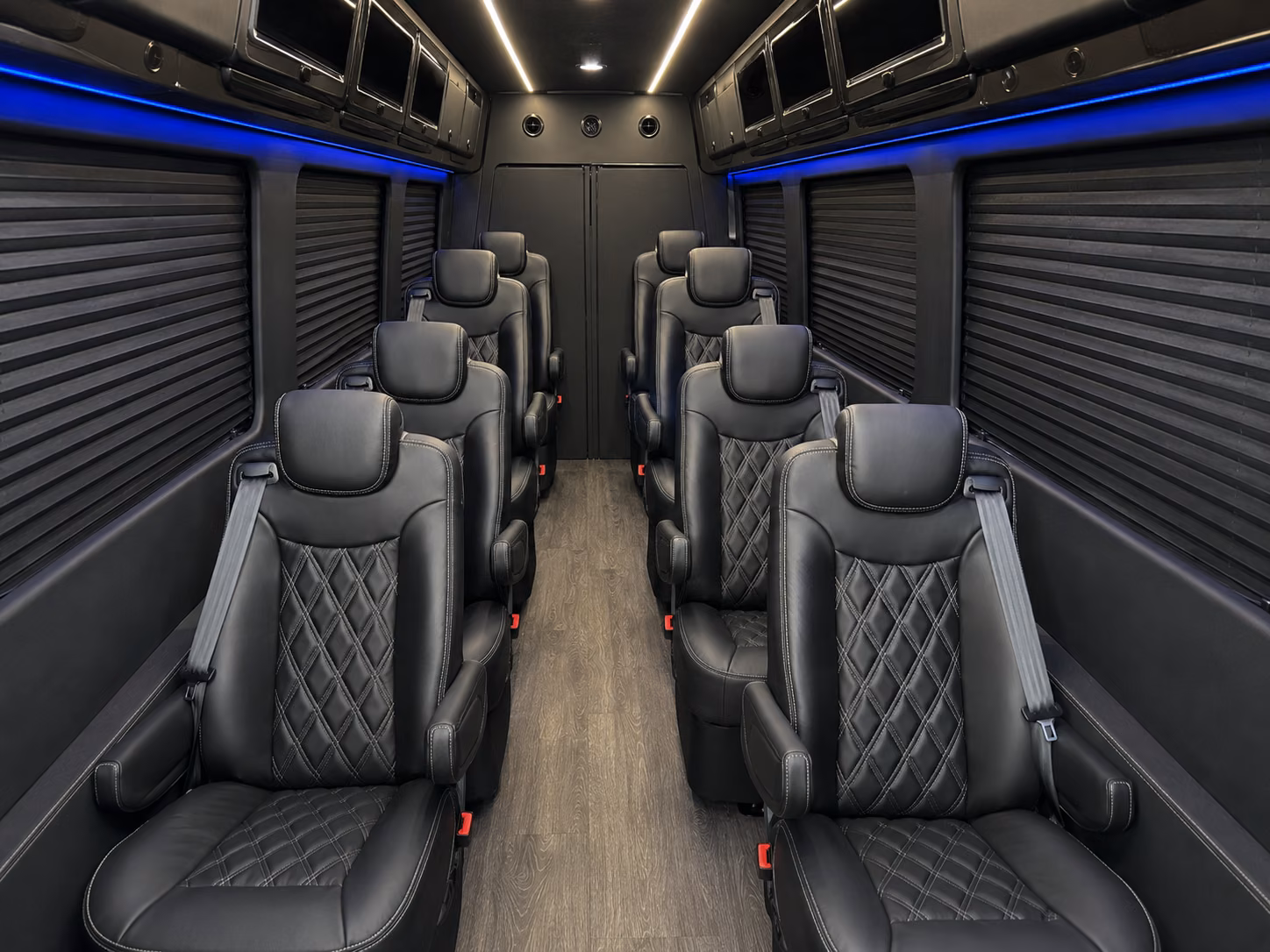 augusta 8 passenger sprinter van inside