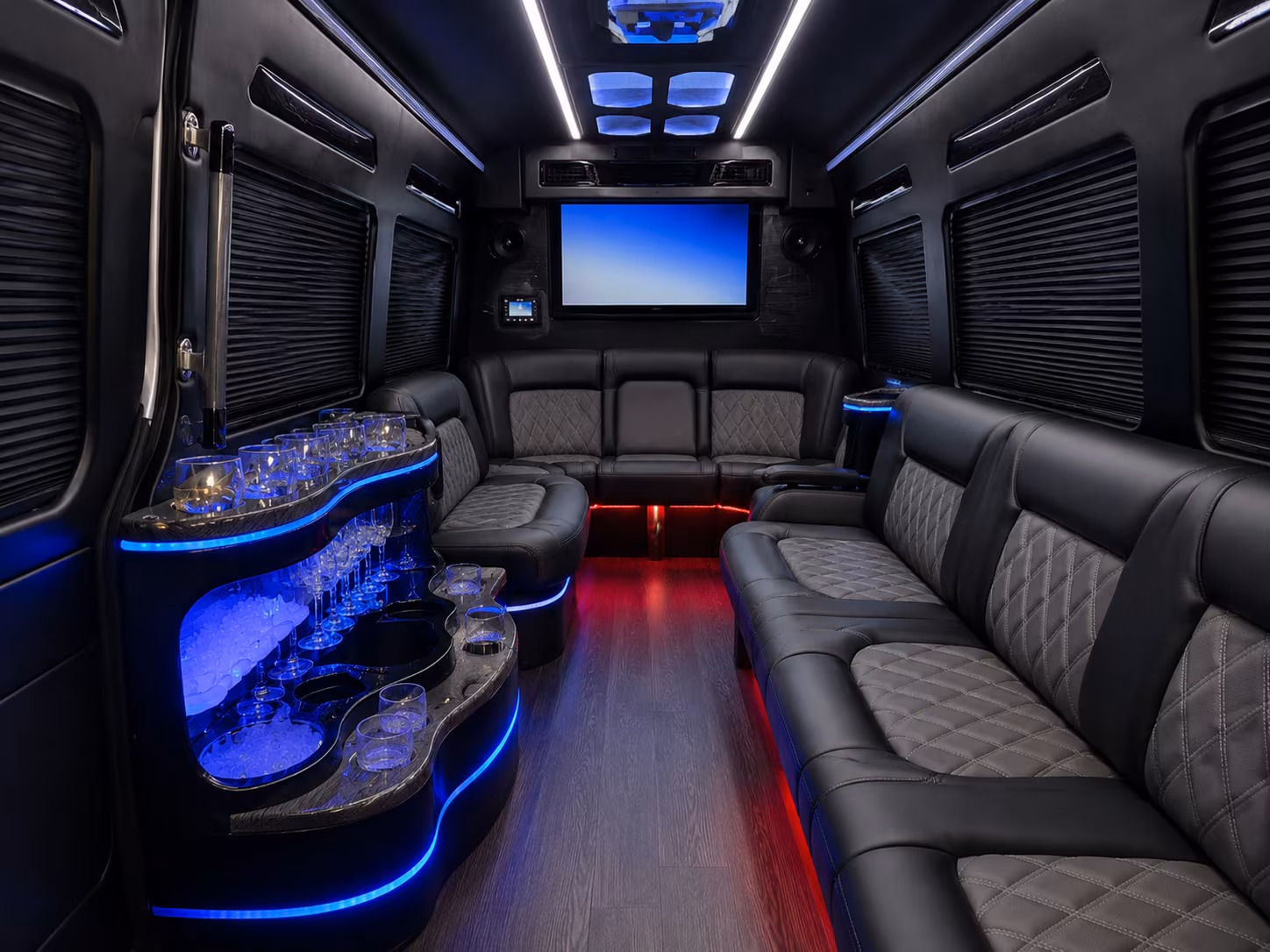 augusta sprinter limousine inside
